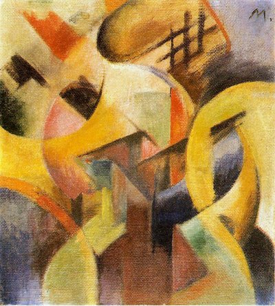 Pequeña Composición I, 1913 de Franz Marc